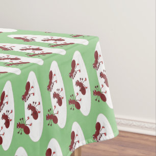 Nappe Caricature de patinage sur glace de Happy red four