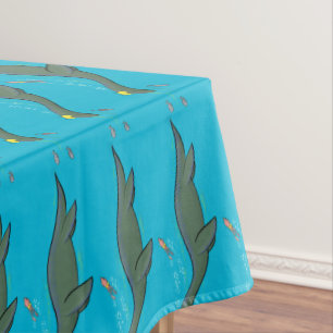Nappe Caricature de plesiosaure, monstre marin mignon et