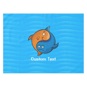 Nappe Caricature de poisson Yin Yang