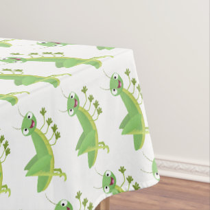 Nappe Caricature d'une pâtisserie joyeux verte