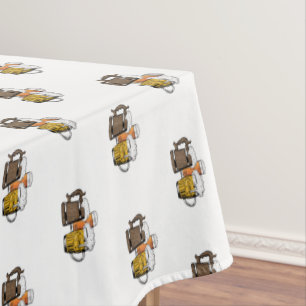 Nappe Caricature moderne Trois bières à la fois