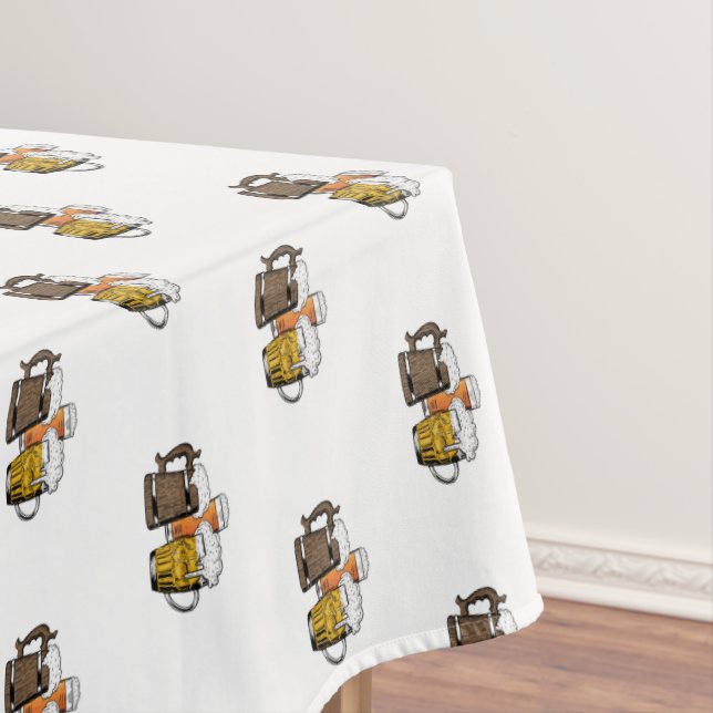 Nappe Caricature moderne Trois bières à la fois (In Situ)