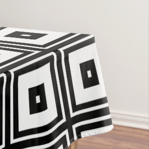 Nappe Carré noire et blanche