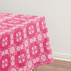 Nappe Carré rose abstraite florale bébé motif