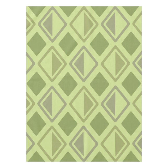 Nappe Carreau moderne du milieu du siècle Chartreuse (Devant)