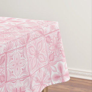 Nappe Carreaux ornés en rose