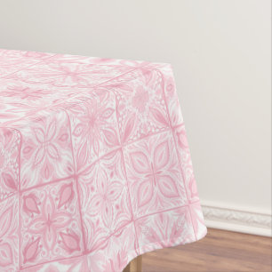 Nappe Carreaux ornés en rose