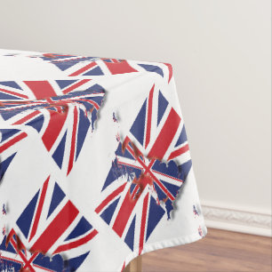 Nappe CARTE DU DRAPEAU BRITANNIQUE UNION JACK Patriotiqu