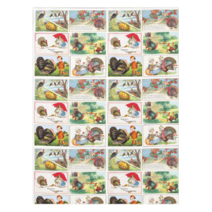 Nappe Carte postale Vintage Bon thanksgiving Medley