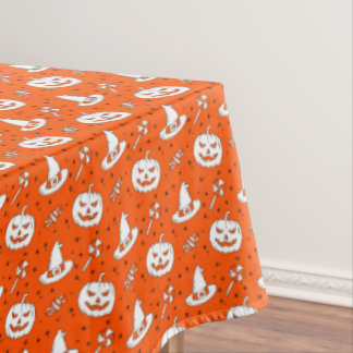 Nappe Casquette de sorcière Citrouille d'Halloween sur L