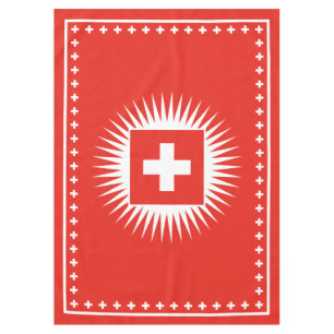 Nappe Célébration suisse de jour national de drapeau d