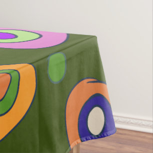 Nappe cercles doodle composition