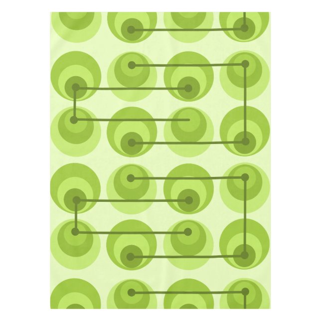 Nappe Cercles du milieu du siècle Chartreuse (Devant)