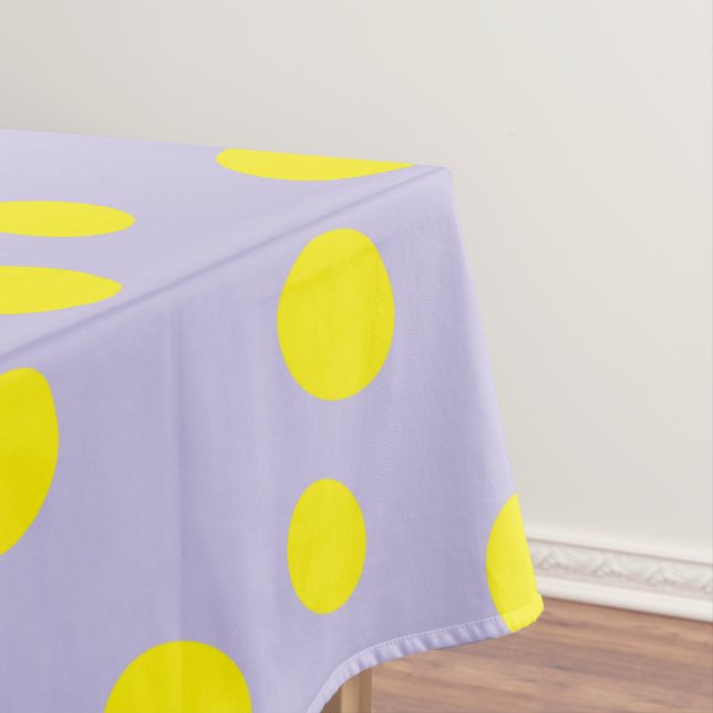 Nappe Cercles jaunes sur motif pourpre (In Situ)