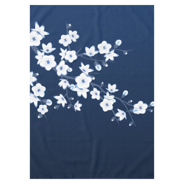 Nappe Cerise Fleur Bleu Blanc (Devant)