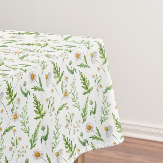 Nappe Chamomile Fleur Botanique Rustique Motif (In Situ)