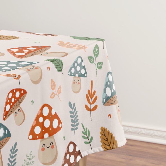 Nappe Champignon, Feuillage d'automne, Motif de la natur (In Situ)