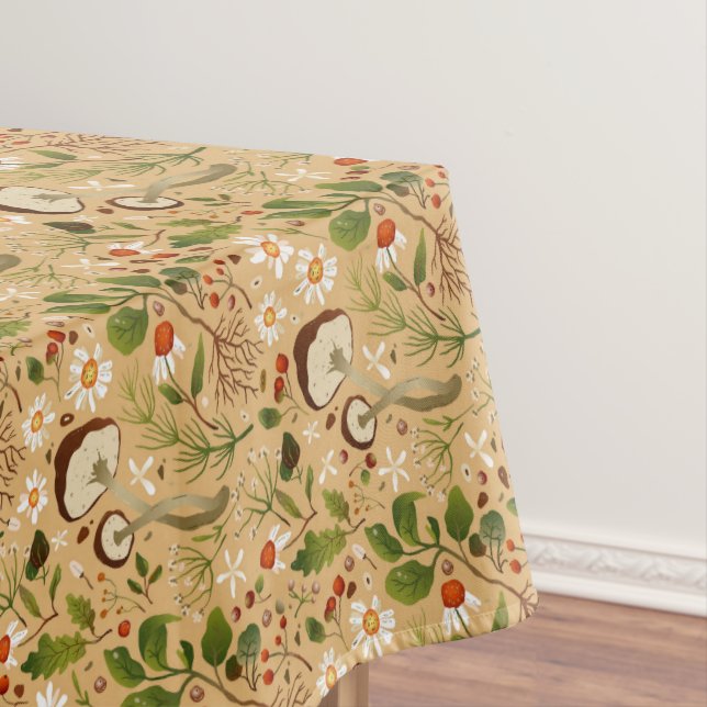 Nappe Champignons, fleurs et feuillage (In Situ)