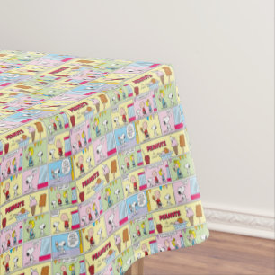 Nappe Charlie Brown, Snoopy & Sally   Crème glacée