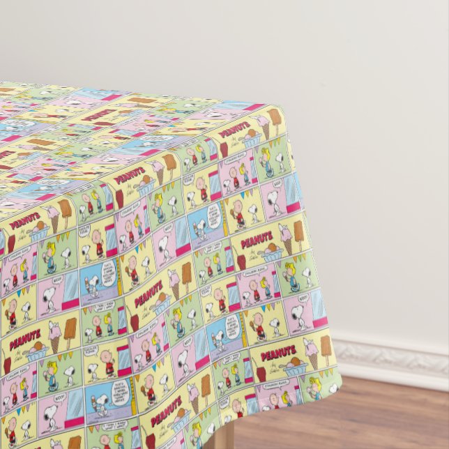 Nappe Charlie Brown, Snoopy & Sally | Crème glacée (In Situ)