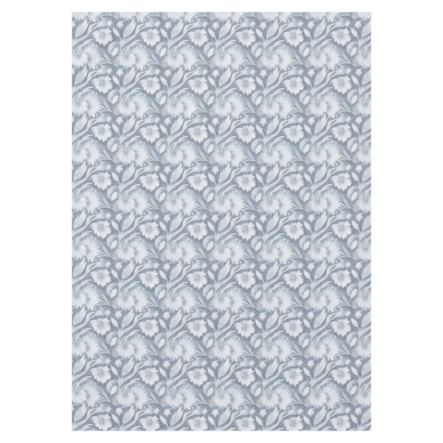 Nappe Charme contemporain : gris et blanc Abstrait (Devant)