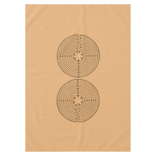 Nappe Chartres Labyrinthe style antique + vos idées (Devant)