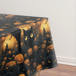 Nappe Chat dans le patch Citrouille