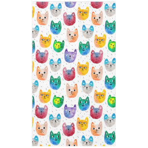 Nappe Chats et amis d'aquarelle