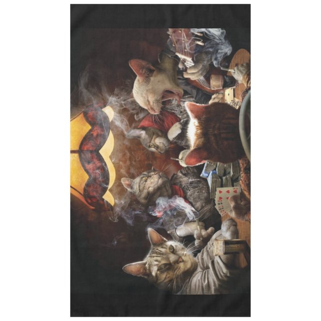 Nappe Chats jouant au poker (Devant)