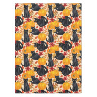Chats noirs et citrouilles