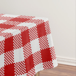 Nappe Checkered rouge de guingan