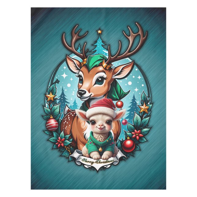 Nappe Cheerful and inviting Christmas illustration  (Devant)