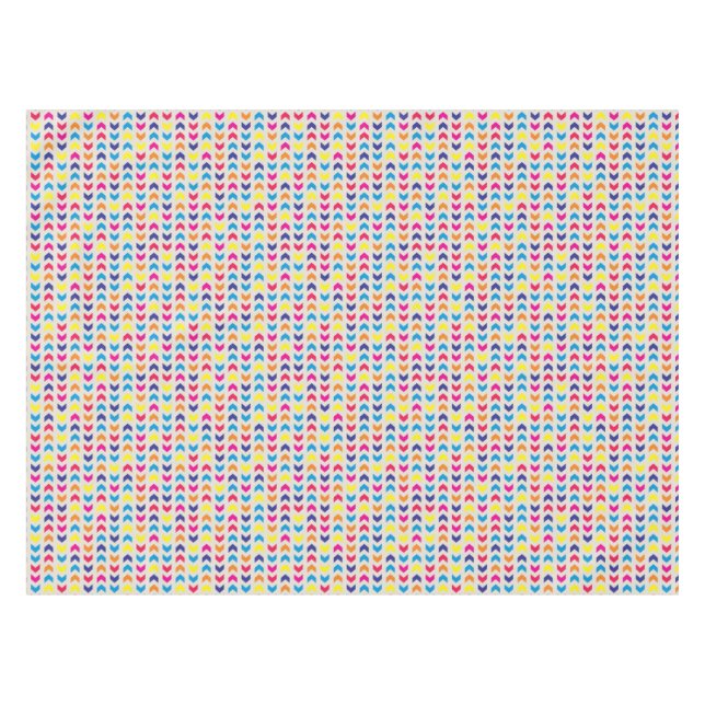 Nappe Chevron aztèque coloré (Devant (Horizontal))