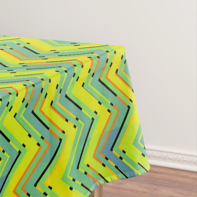 Nappe chevron tropical multicolore (In Situ)