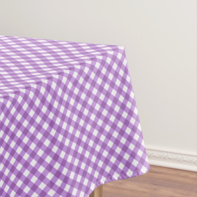 Nappe CHEX 15-PASTEL PURPLE-COTTON TABLECLOTH 60x104po (In Situ)