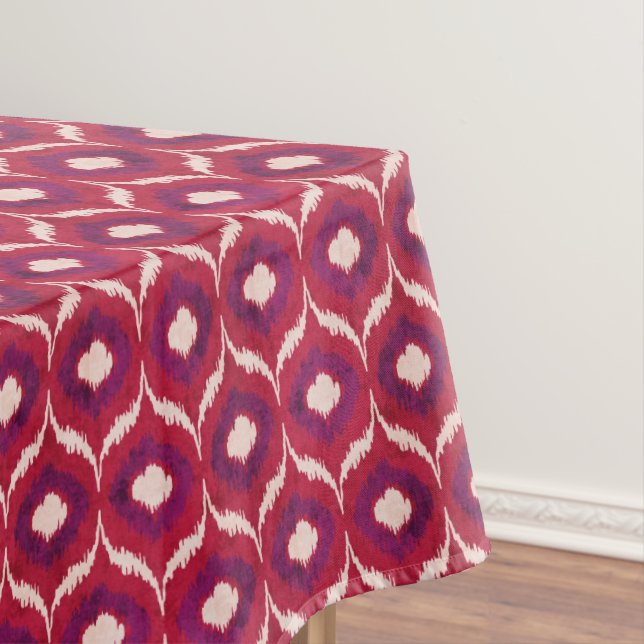 Nappe Chic motifs tribaux kat rouge et violet (In Situ)