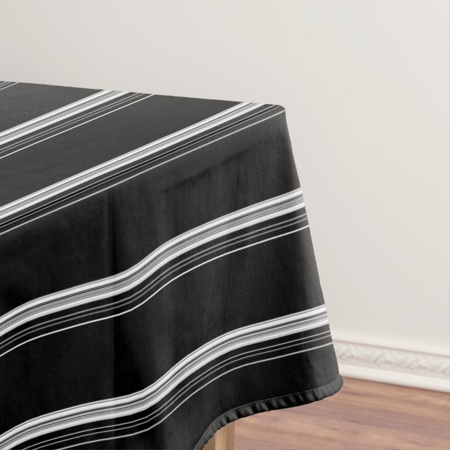 Nappe Chic noir rayé (In Situ)