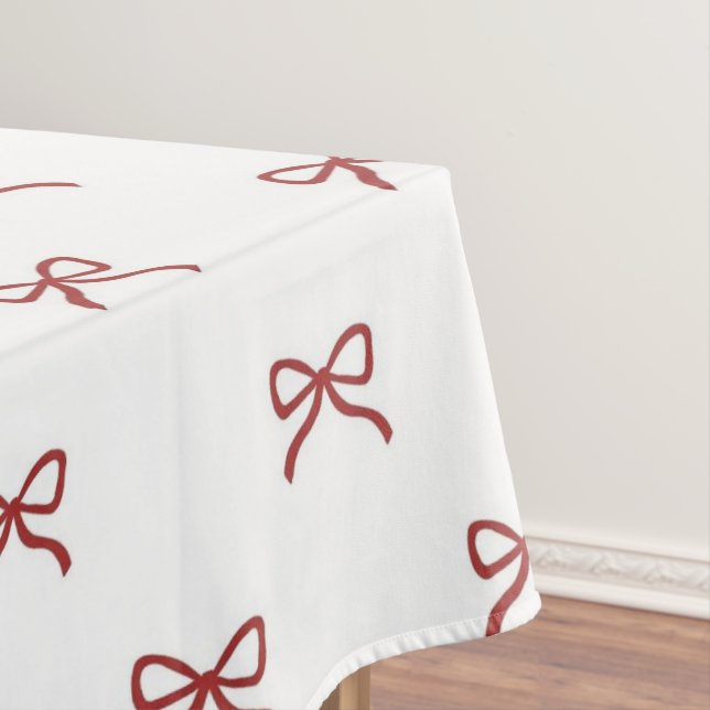Nappe Chic Preppy Red Bow Pattern Spring Summer Elegant (In Situ)