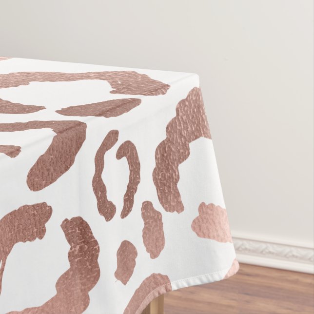 Nappe Chic Rose Gold Leopard Cheetah Poster de animal (In Situ)