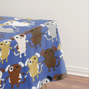 Nappe Chien chiot mignon Colorful Jour d'anniversaire de