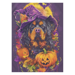 Nappe Chien tibétain mastiff effrayant Halloween Sorcièr