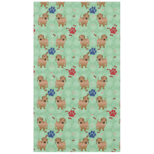 Nappe Chiens de dessin - Dachsund Red Tiled v1