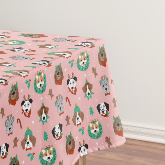 Nappe Chiens de Noël en Accessoires de vacances Motif (In Situ)