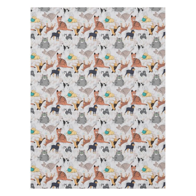 Nappe Chiens Et Chats Cutes Design Motif (Devant)