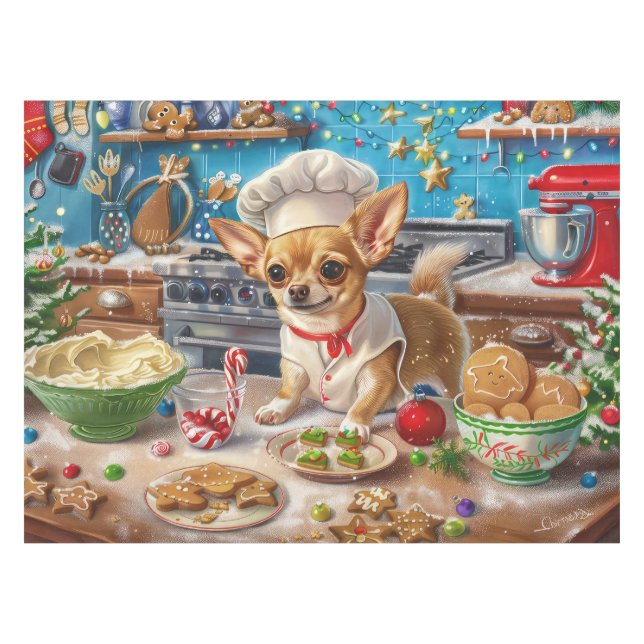 Nappe Chihuahua Gîtes de vacances : Noël festif (Devant (Horizontal))