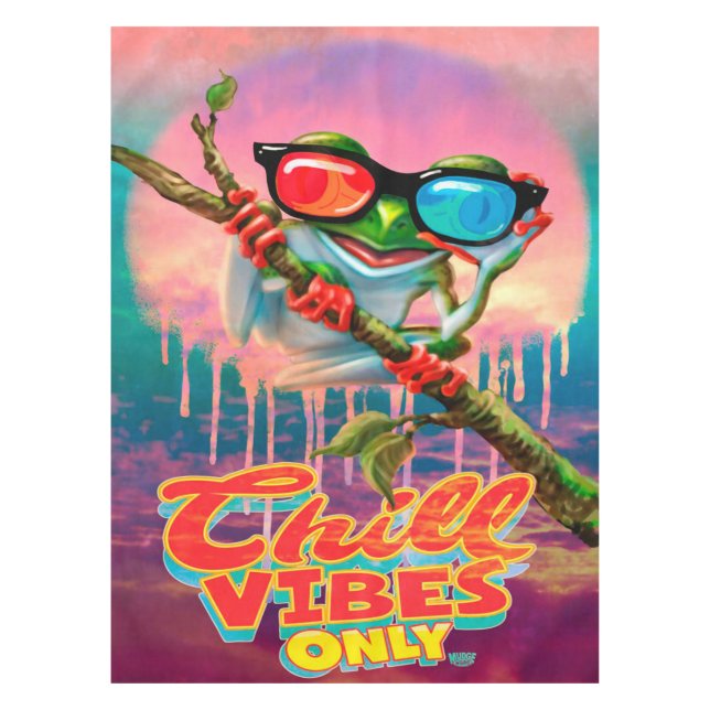 Nappe Chill Vibes Frog 3D Glasses |  Frog Fleece Blanket (Devant)