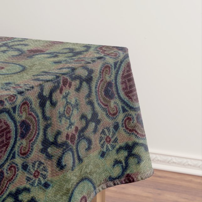 Nappe Chinois Qing Dynastie Flower Brocade Motif (In Situ)