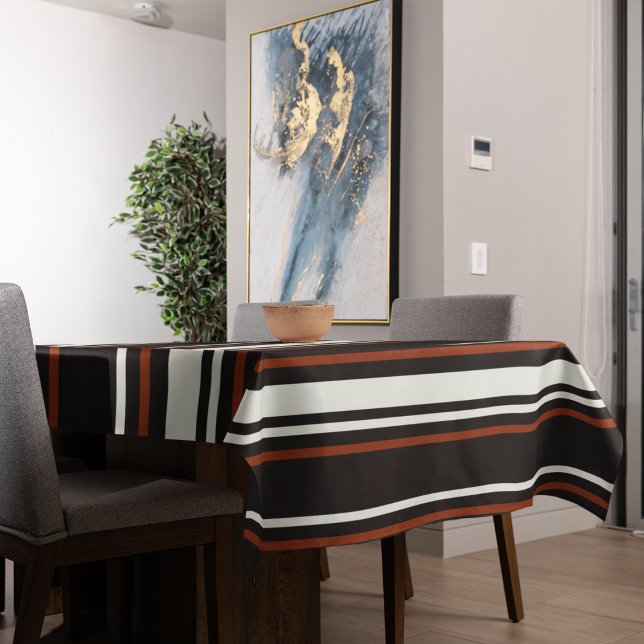 Nappe Chocolat foncé rayures Brown (table cloth)
