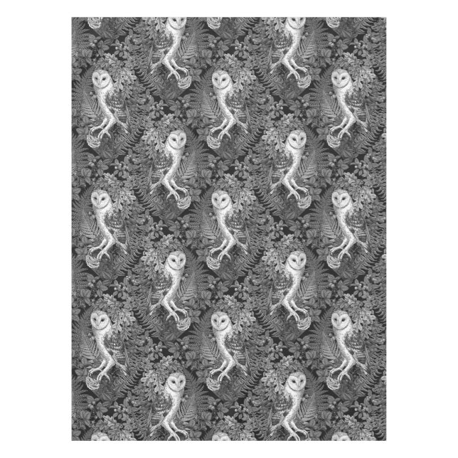 Nappe Chouettes, fougères, chênes et baies 4 (Devant)