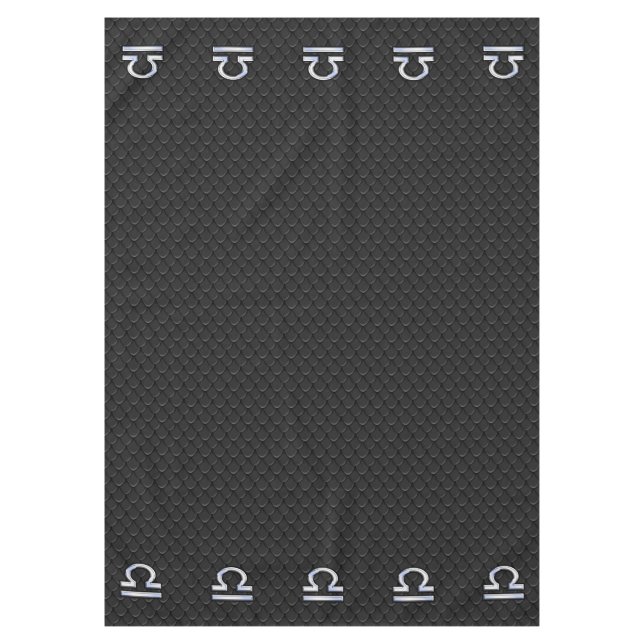 Nappe Chrome Comme Libra Symbole Zodiac Serpent Décor de (Devant)